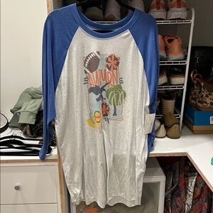 XXL Auburn Raglan Shirt NWT